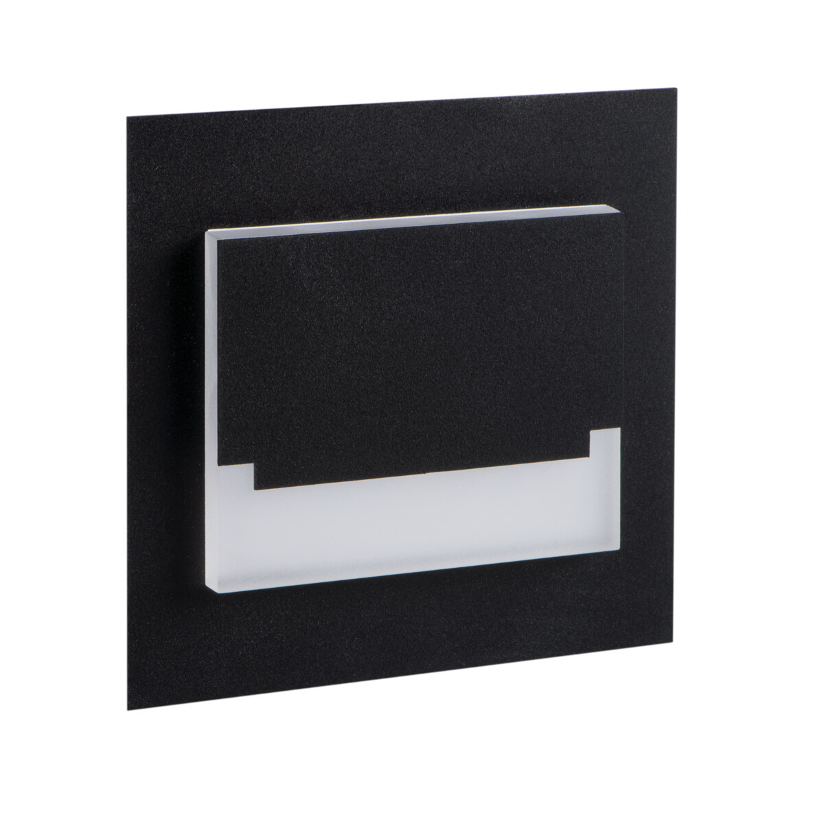 Luminaire Led Décoratif Escalier - Encastré Mural - Noir - 75x75mm - 0,8w