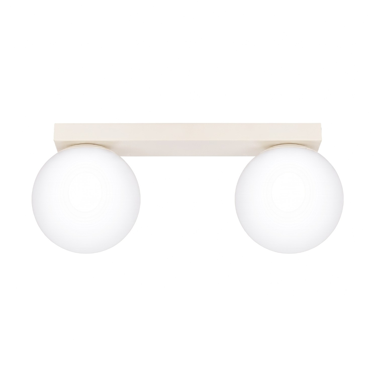 Plafonniers Yoli Acier/verre Beige 2xg9 34.5cm Sollux