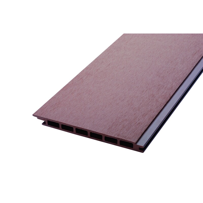 Mccover - Lame De Bardage Bois Composite Alvéolaire L 270 Cm / L 17,1 Cm / E 1, 5 Cm - Coloris - Brun Rouge, Epaisseur - 1.5cm, Largeur - 17.1 Cm, Longueur - 270 Cm