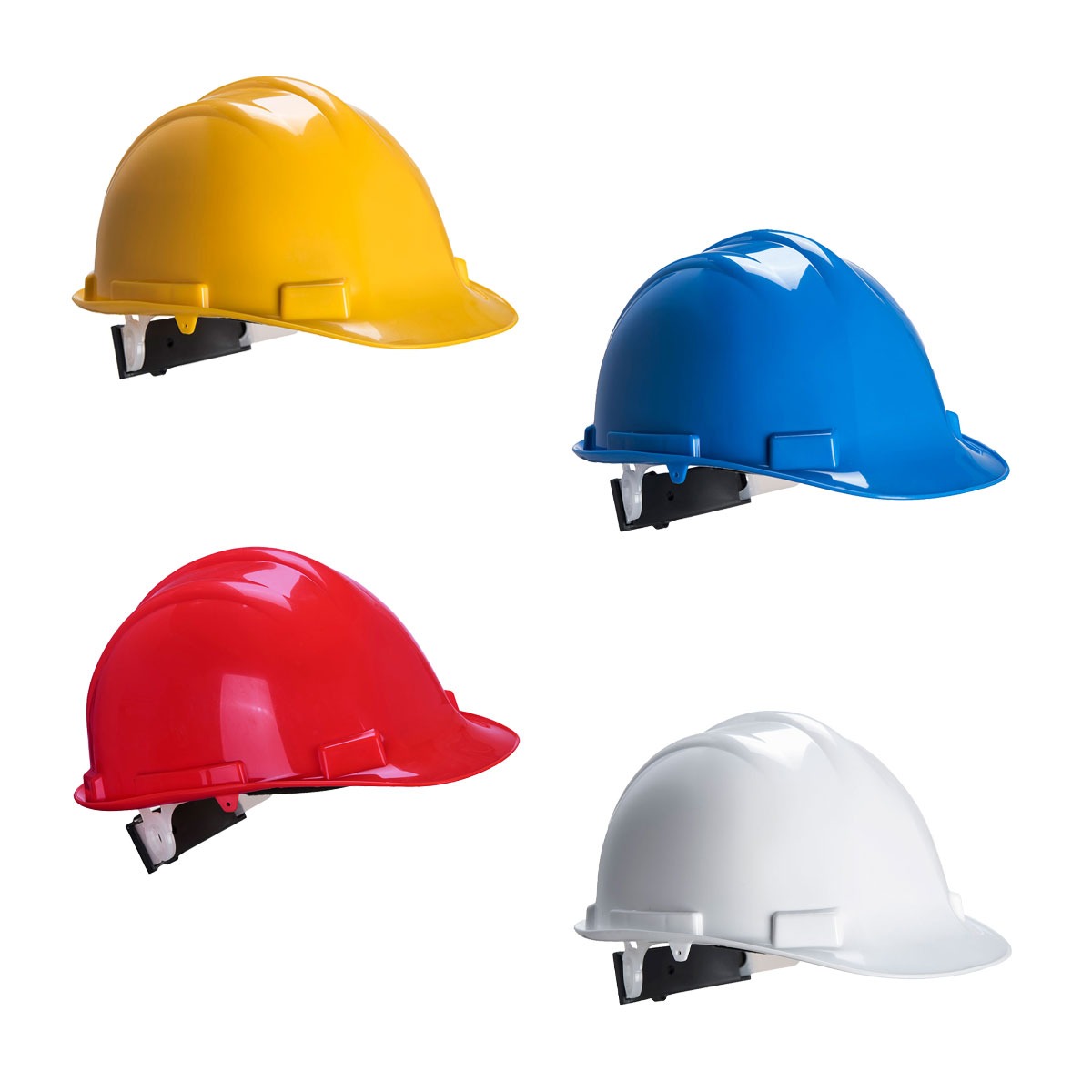 Casque De Sécurité Expertbase À Crémaillère Blanc