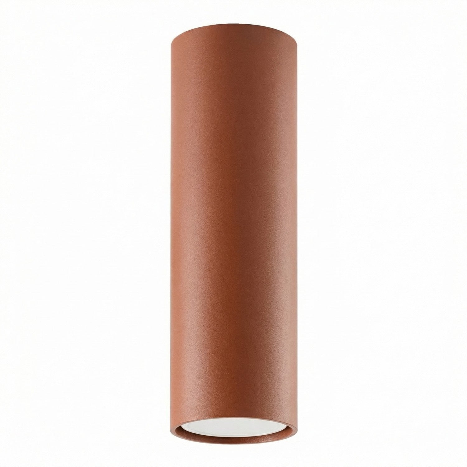 Plafonnier Tubulaire Minimaliste Rouge Ocre 20 Cm 1x Gu10 10 W Lagos Sollux Lighting