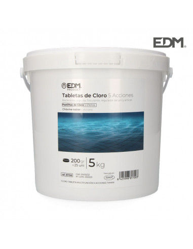 Edm - 4 Chlore 5 Actions Tablette 5kg Fusion