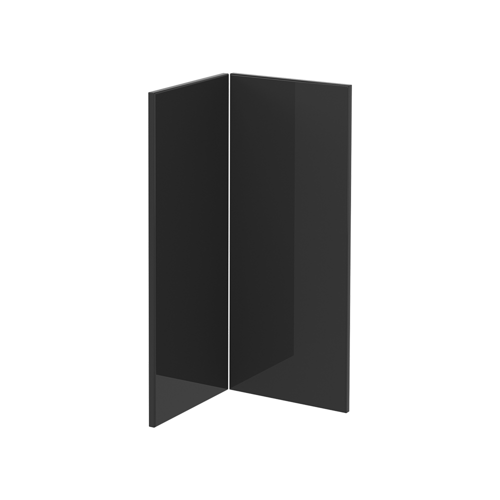 Façade De Cuisine R-line, Anthracite Haute Brillance, 59.2x71.3cm Façade De Meuble Pour Meuble Bas D'angle, Vicco