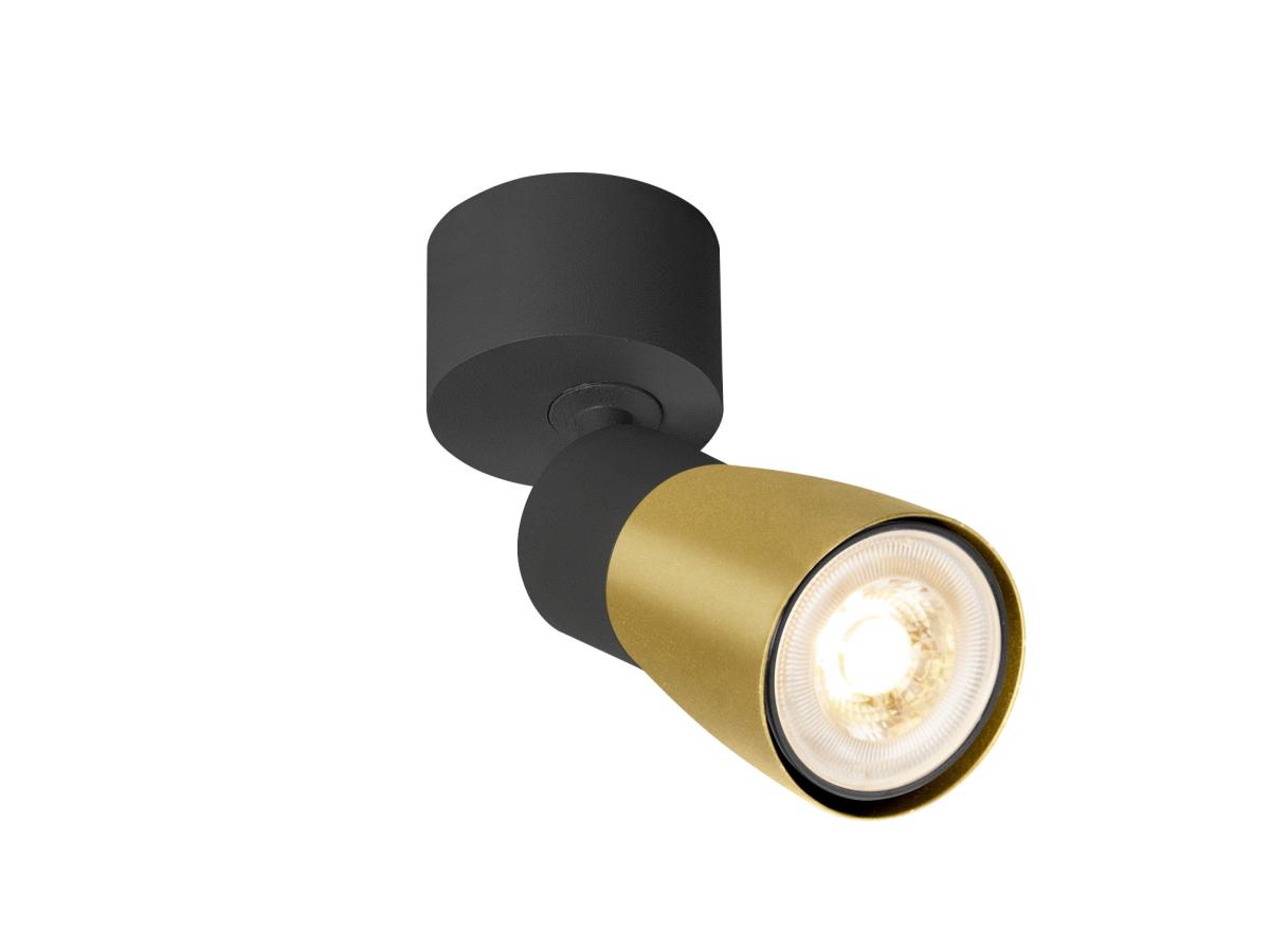 Applique Et Plafonnier Puri 2.0 Dome Intérieur Simple 6w Gu10 Noir/or - Slv - 1008293