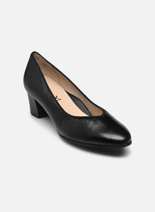CAPRICE Escarpin, noir, en Cuir avec Talon bloc, P.38.5