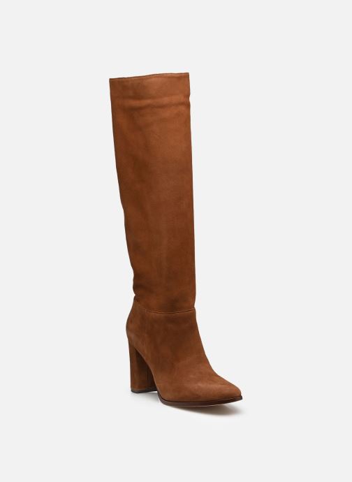 Lauren Ralph Lauren pour femme. 802937807002 Bottes hautes Artizan en daim marron (37), Cuir, 5 à 8 cm, Aucun, Casuel