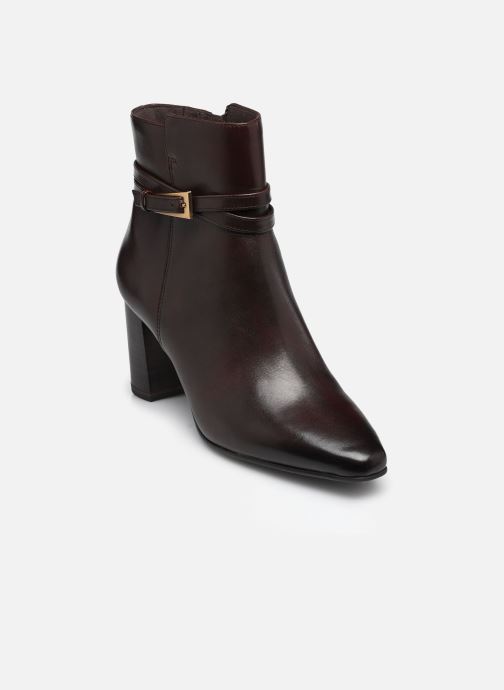 CAPRICE Bottine, marron, en Cuir avec Talon bloc, P.36
