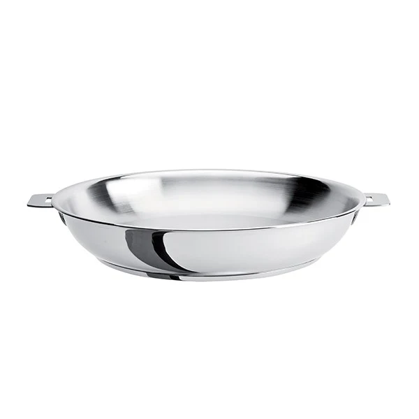 Poêle haute 100% inox Mutine sans manche 28 cm Cristel