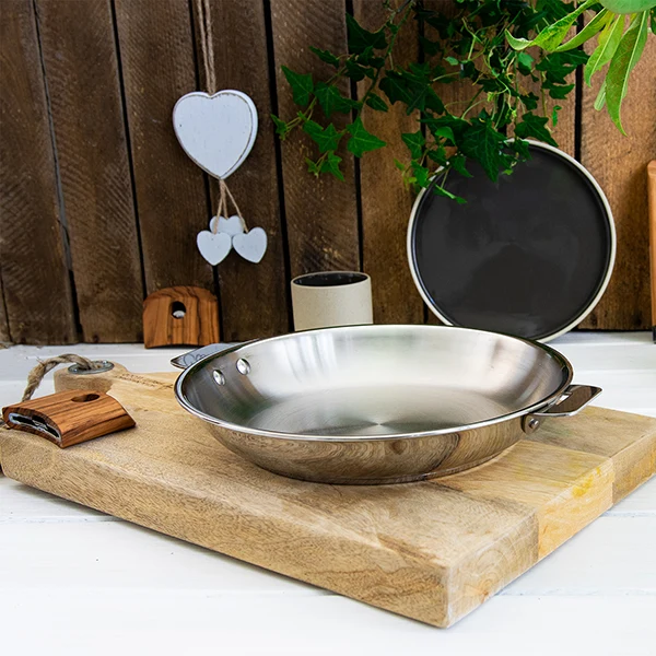 Poêle 100% inox Casteline sans manche 30 cm Cristel