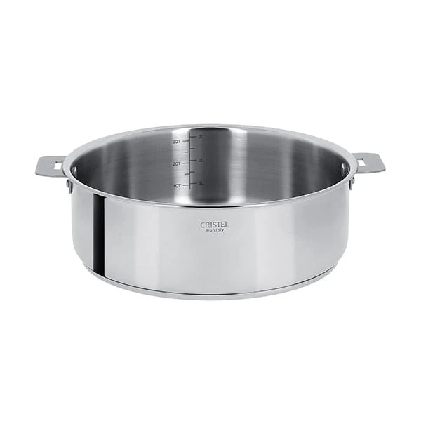 Sauteuse multiply 100% inox Casteline sans manche 28 cm Cristel