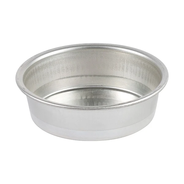 MANQUÉ ROND UNI - BORDÉ - FER BLANC - D240/210 MM - H50 MM