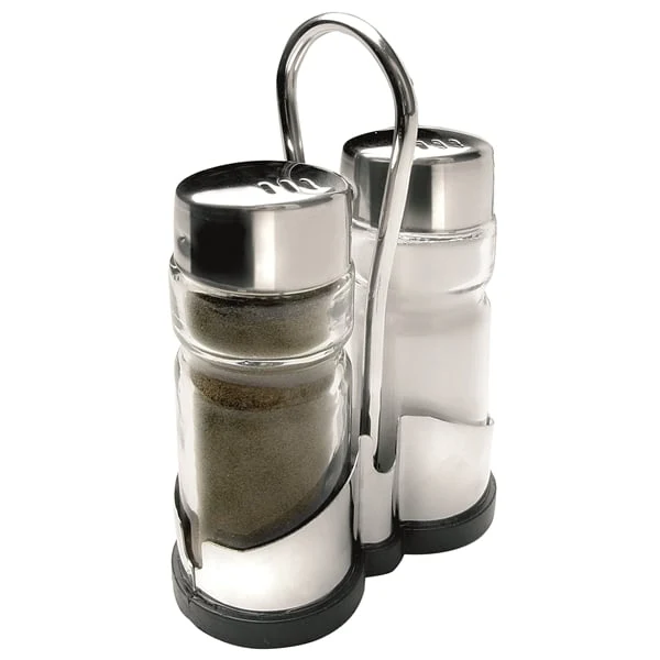 Ibili Ensemble Salière Poivrière Acier Inoxydable Verre