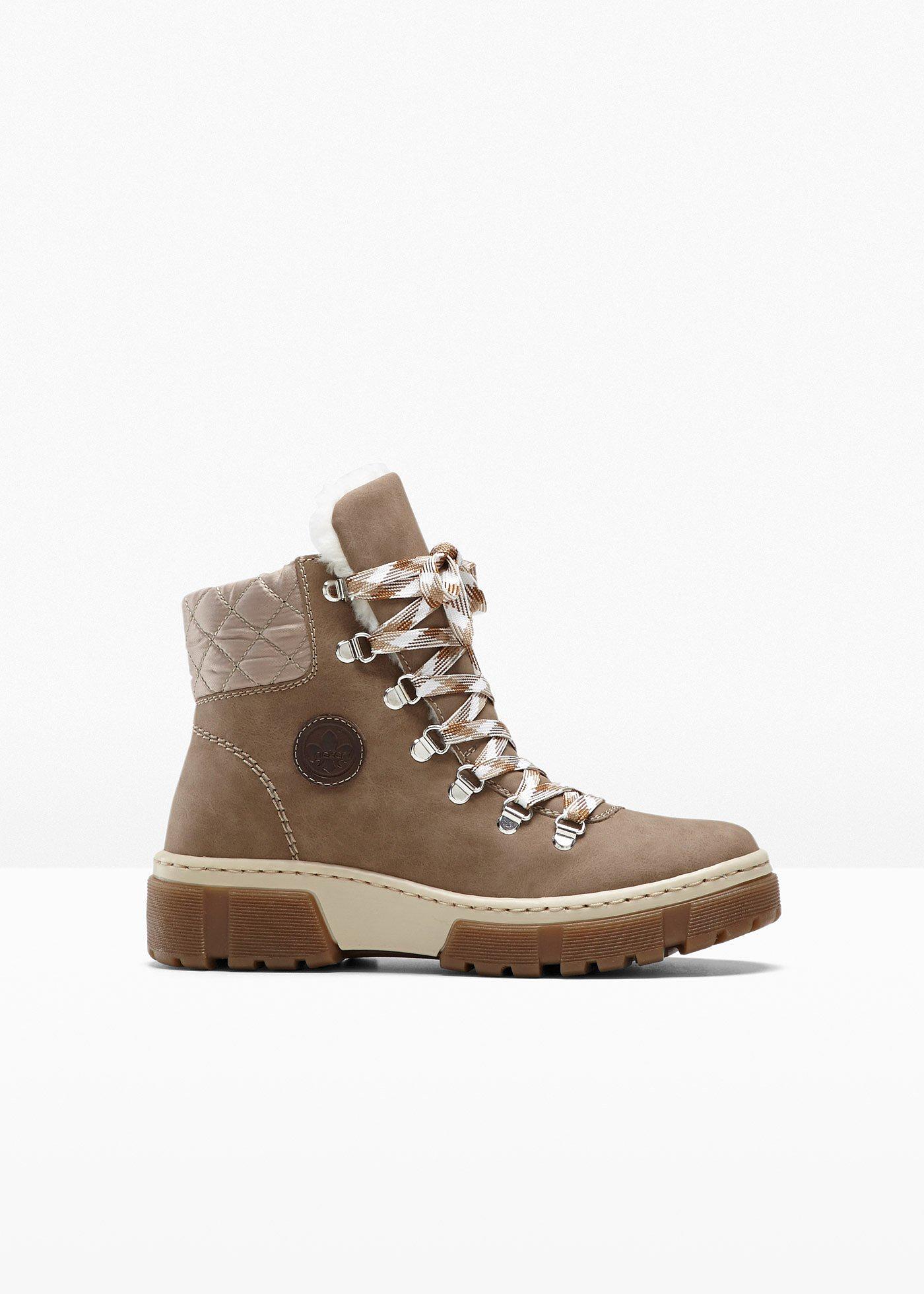 Boots fourrées à lacets Rieker