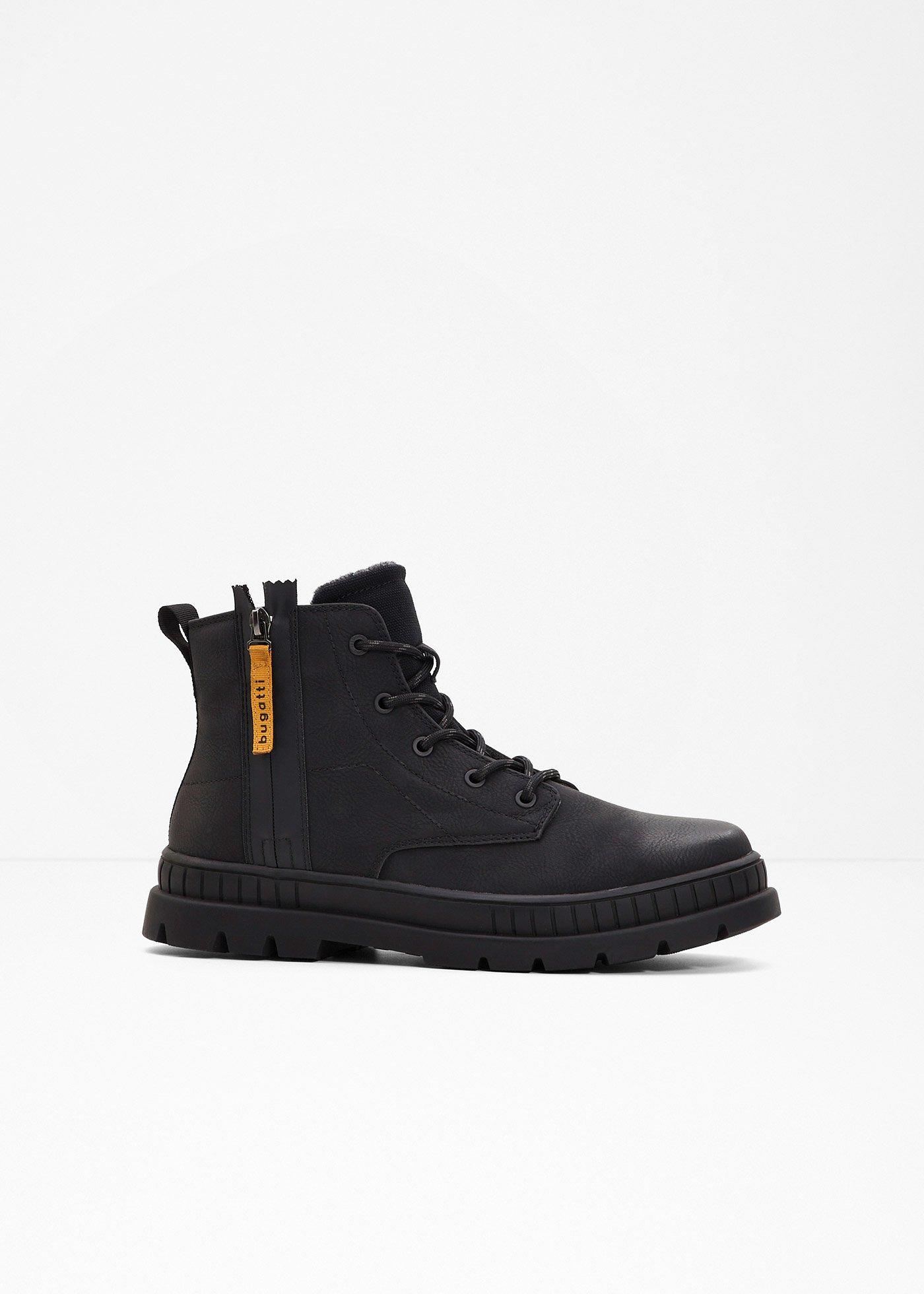 Boots lacées Bugatti à semelle crantée