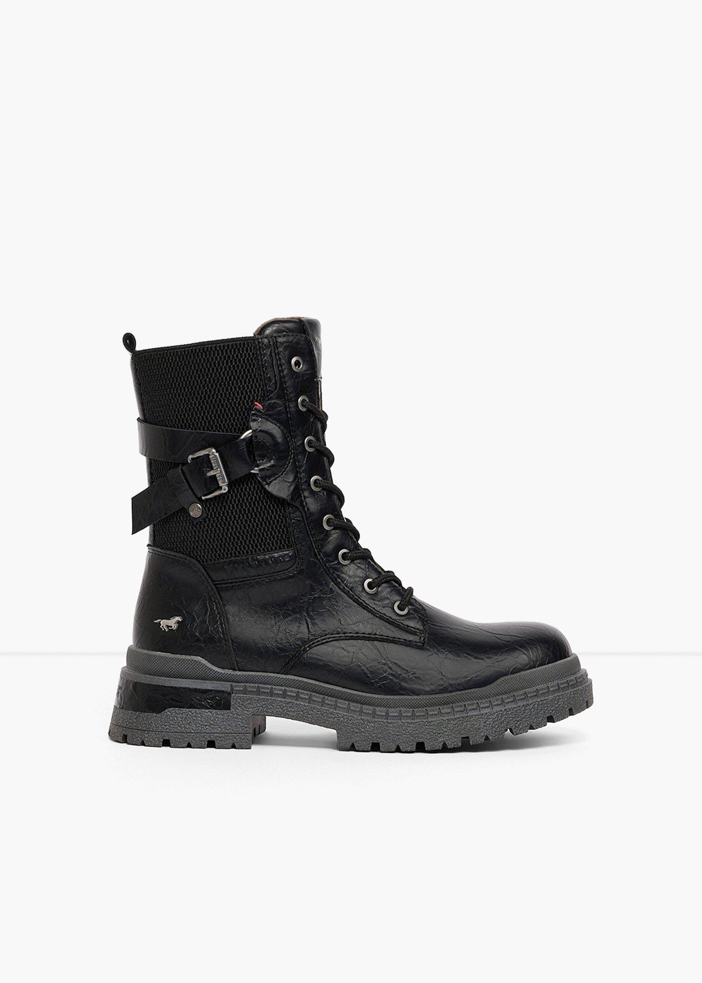 Bottines lacées Mustang à boucles