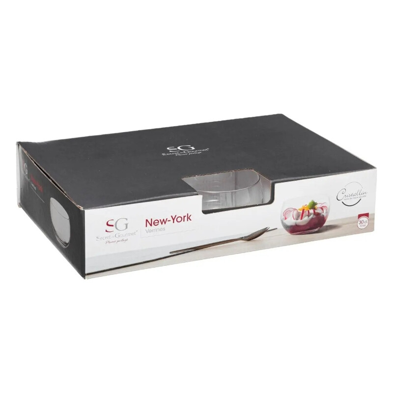 Secret de Gourmet New York Verrine Droite en Verre 27 c