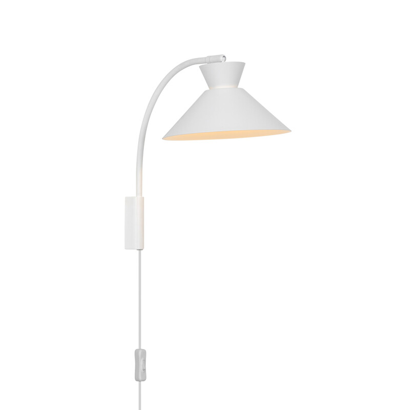 Applique murale DIAL métal blanc IP20 E27 - Nordlux, Intérieur