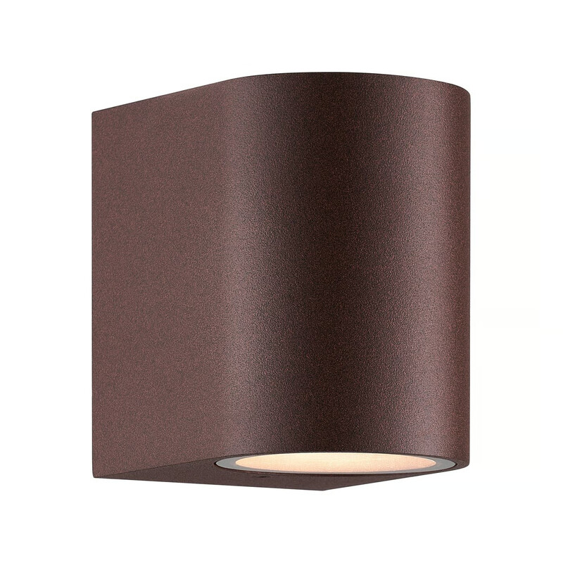 Applique murale DION simple - GU10 - aluminium couleur rouille IP44 - Nordlux, Extérieur