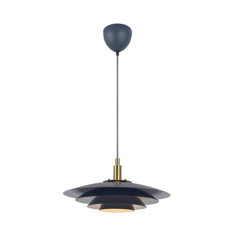 Suspension BRETAGNE 38 métal gris IP20 G9 - Nordlux, Intérieur