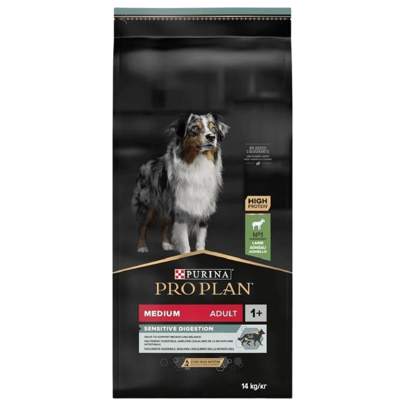 Purina Pro Plan Aliment sec pour chien à l'agneau Soutien digestif 14 kg