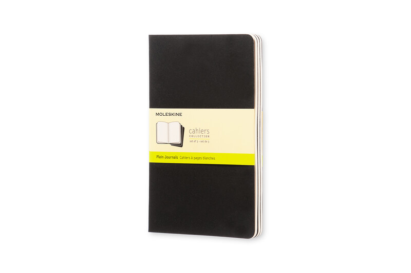MOLESKINE Lot de 3 cahiers grand format, pages vierges