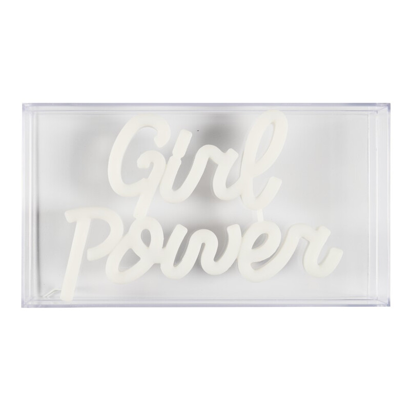 HOME DECO FACTORY Lampe LED en acrylique effet néon CO GRL PWR
