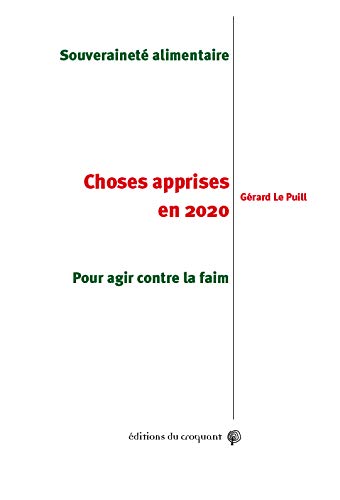 Choses apprises en 2020 - souveraineté alimentaire pour agir contre la faim