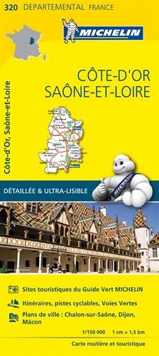 COTE - D'OR / SAONE - ET - LOIRE 11320 CARTE ' LOCAL ' ( France ) MICHELIN KAART