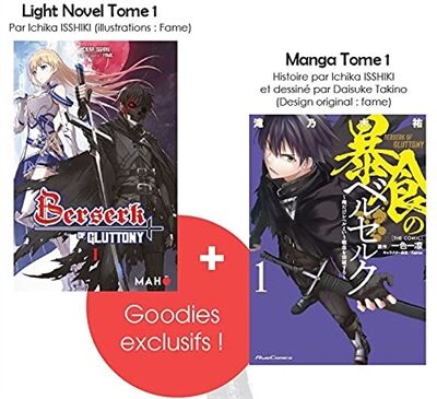 Berserk of gluttony Tome 1: light novel + manga