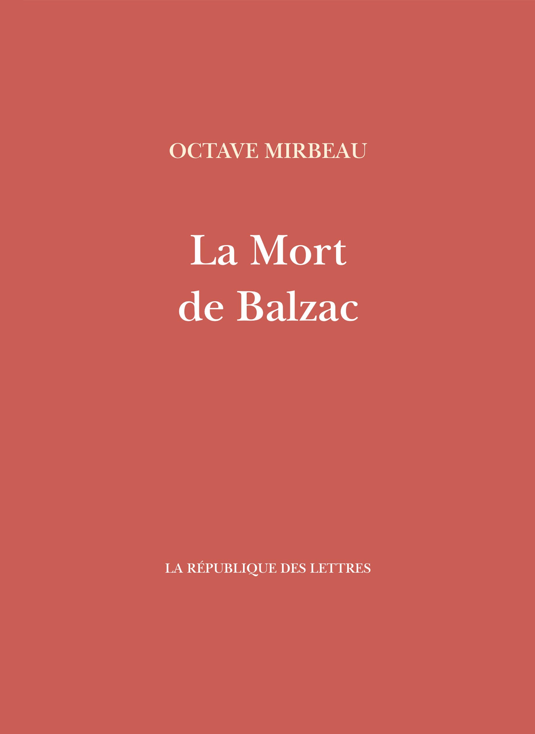 La mort de Balzac