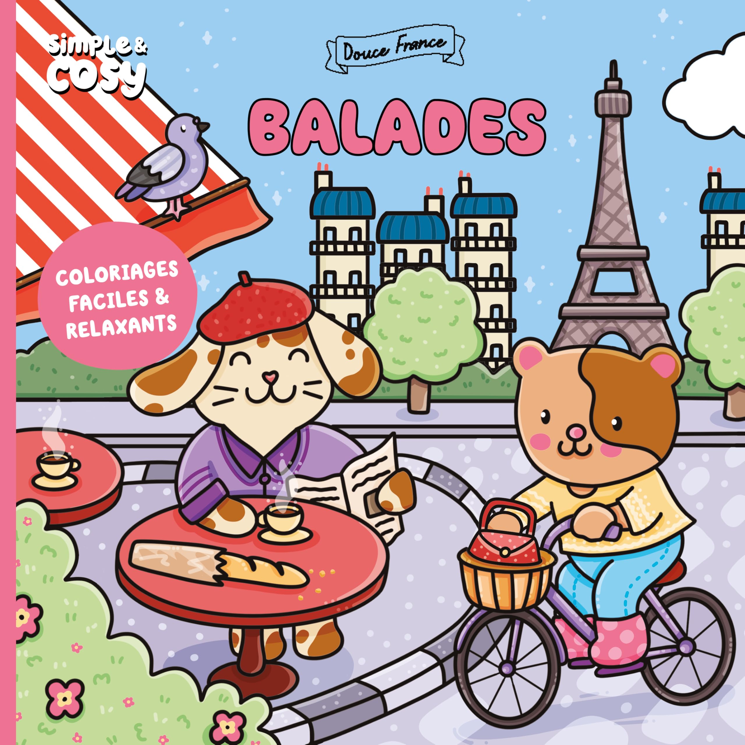 Douce France: balades: coloriages faciles & relaxants