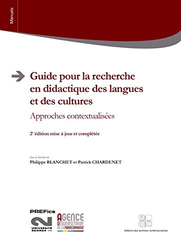Guide pour la recherche en didactique des langues et des cultures