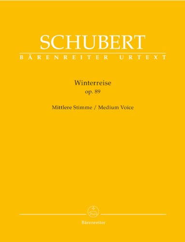Schubert F. - Winterreise Op.89 D 911 - Voix Moyenne Piano