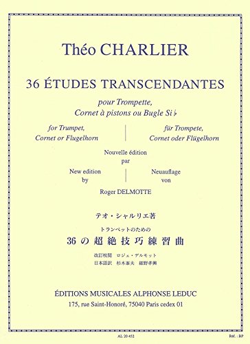 Charlier Theo - 36 Etudes Transcendantes Pour Trompette