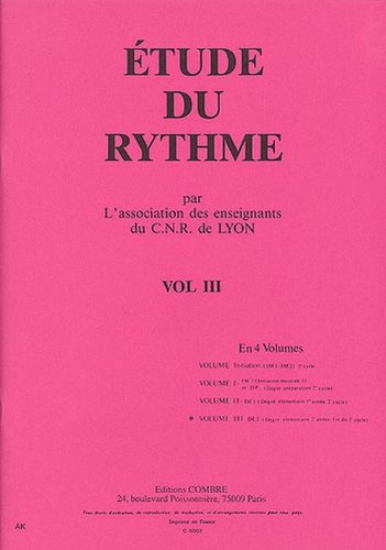 CNR De Lyon - Etude Du Rythme Vol Iii