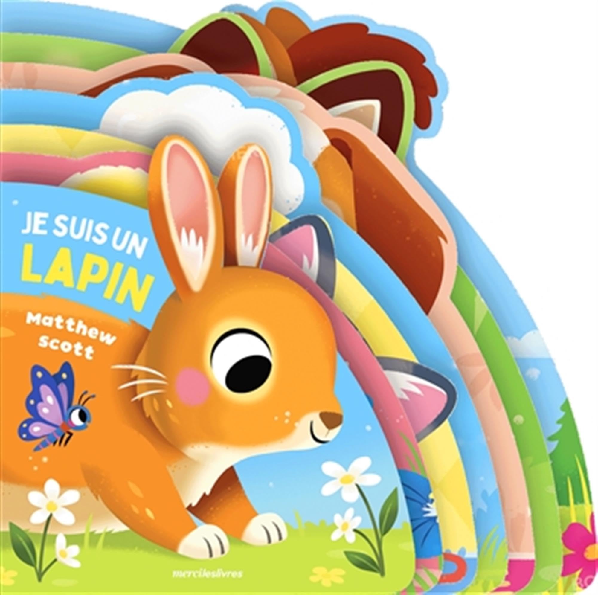 Je suis un lapin: Livre tout-carton à formes découpées