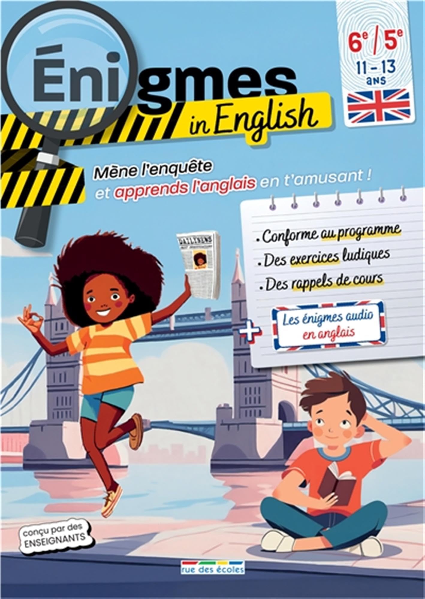 Énigmes in English: 6e-5e: Mène l'enquête et apprends l'anglais en t'amusant!