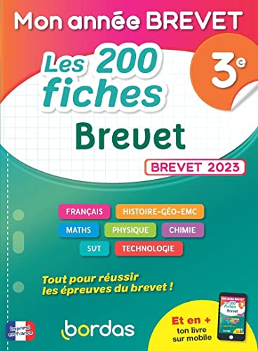 Mon Année Brevet Les 200 fiches Brevet 3e - Thomas Gargallo, Martine Lassus, Cécile Terrien, Yann Gélébart, Paul Lienhard, Rachid El-Farsi, Agnès Rivière, Eloïse Mallard-Robert, Clément Fantoli