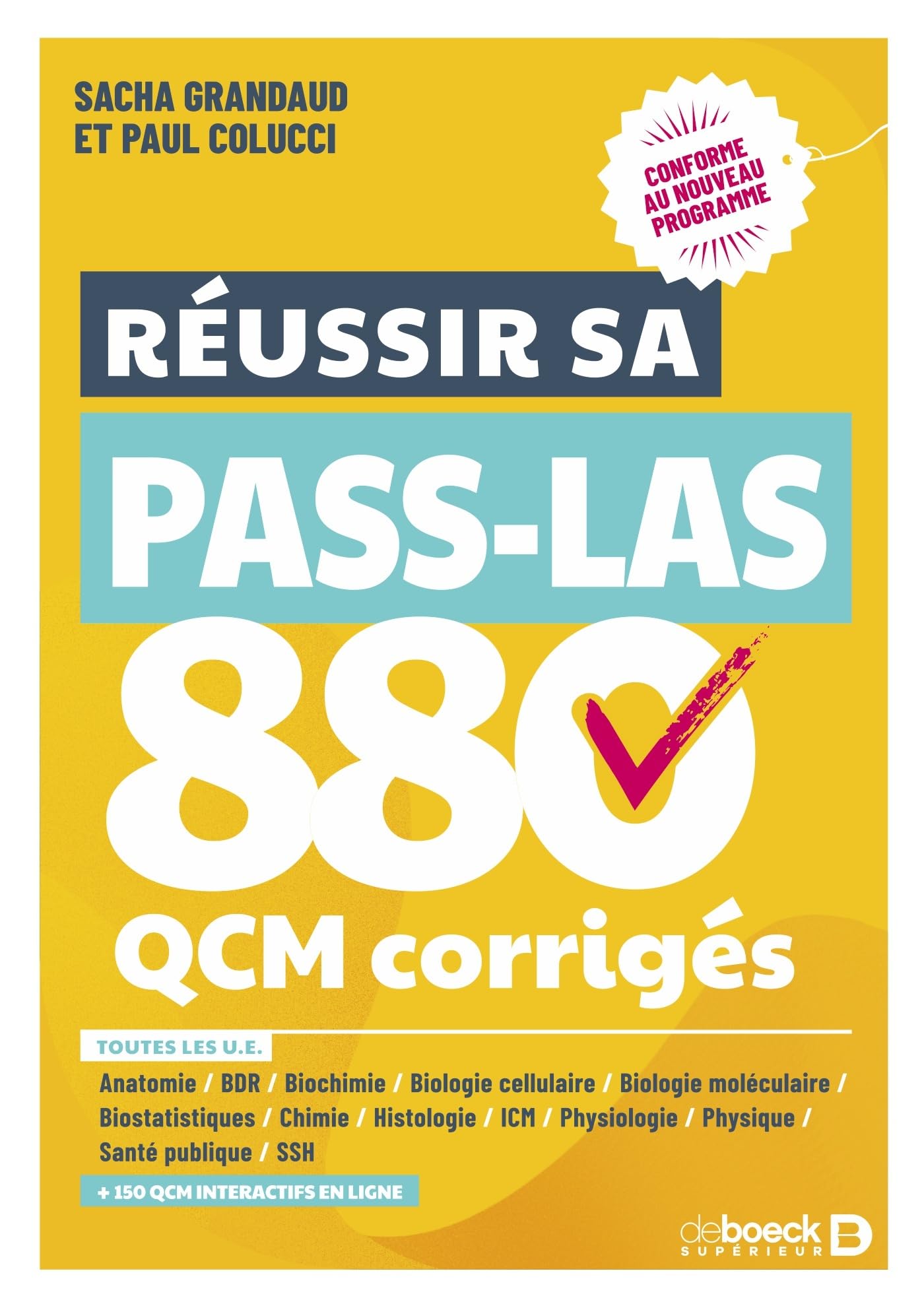 Réussir sa PASS LAS - 880 QCM corrigés: Conforme au nouveau programme
