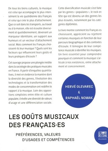 Les goûts musicaux des Français.es