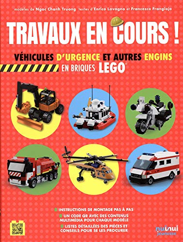 Livre - LEGO - 35 modèles dengins en briques - Véhicules durgence et engins terrestres aériens et maritimes