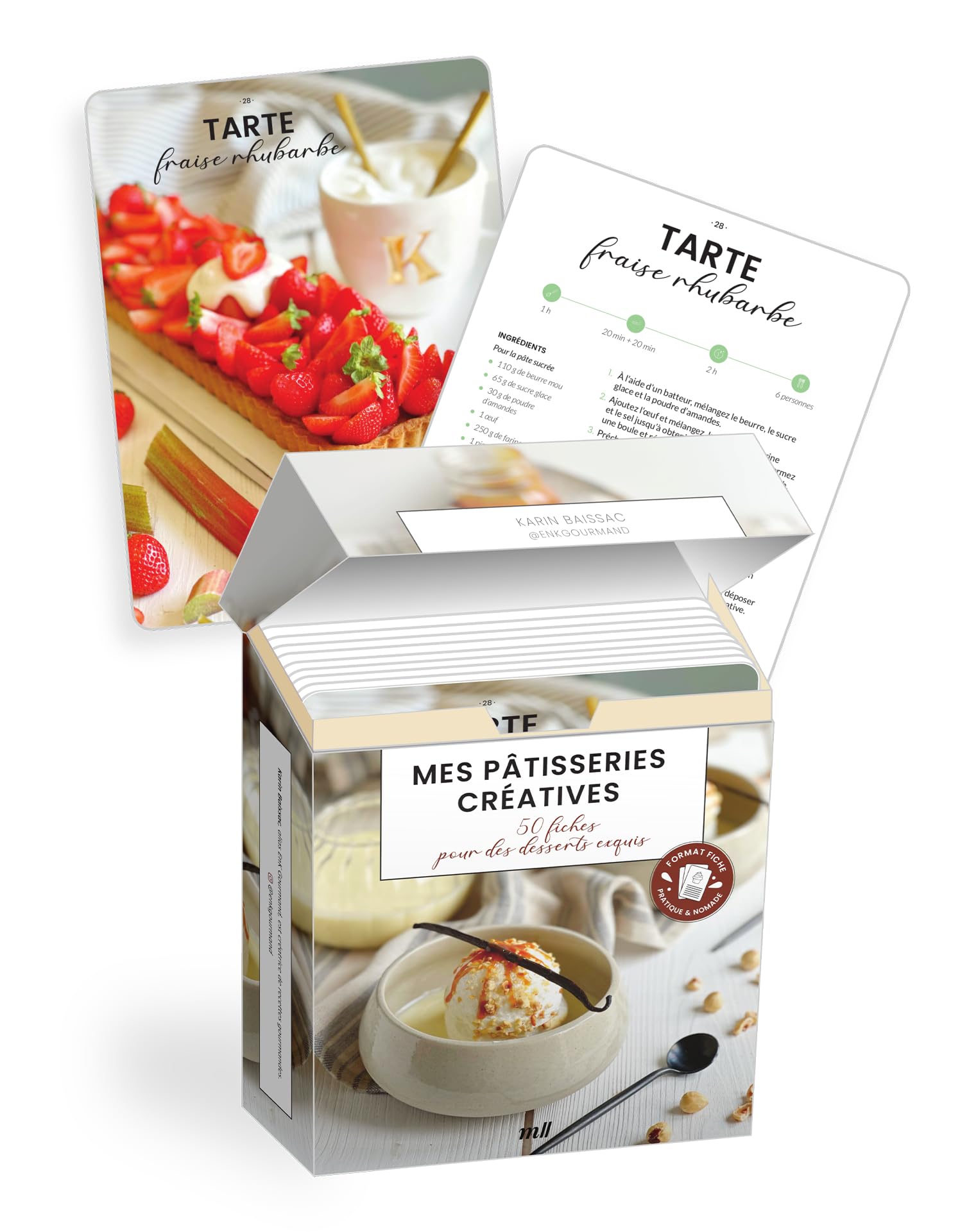Mes pâtisseries créatives: 50 fiches pour des desserts exquis