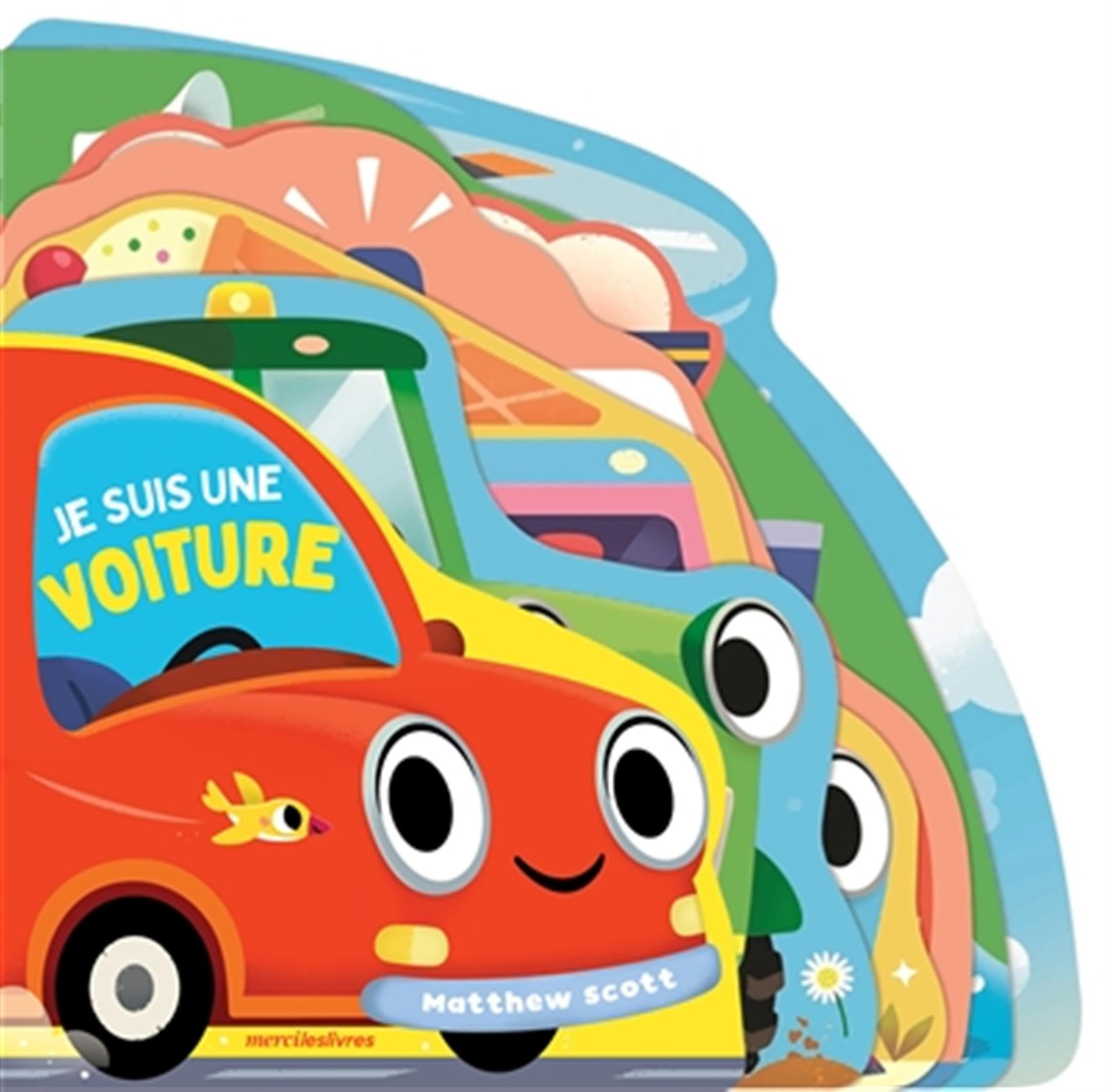 Je suis une voiture: Livre tout-carton à formes découpées