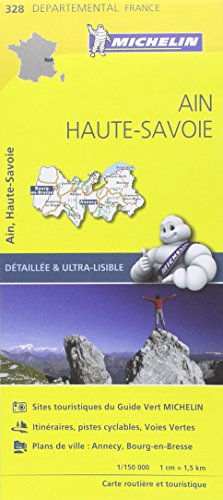 Carte Départementale Ain, Haute-Savoie