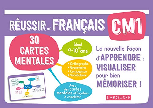 Réussir en français CM1, 9-10 ans: 30 cartes mentales