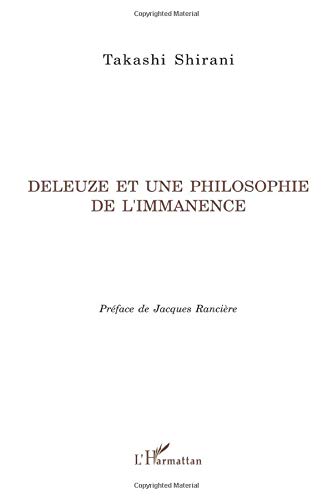 Deleuze et une philosophie de l'immanence