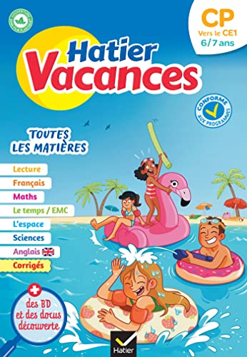 Cahier de vacances 2026 - Hatier vacances - Du CP vers le CE1 6/7 ans - pour réviser son année dans toutes les matières
