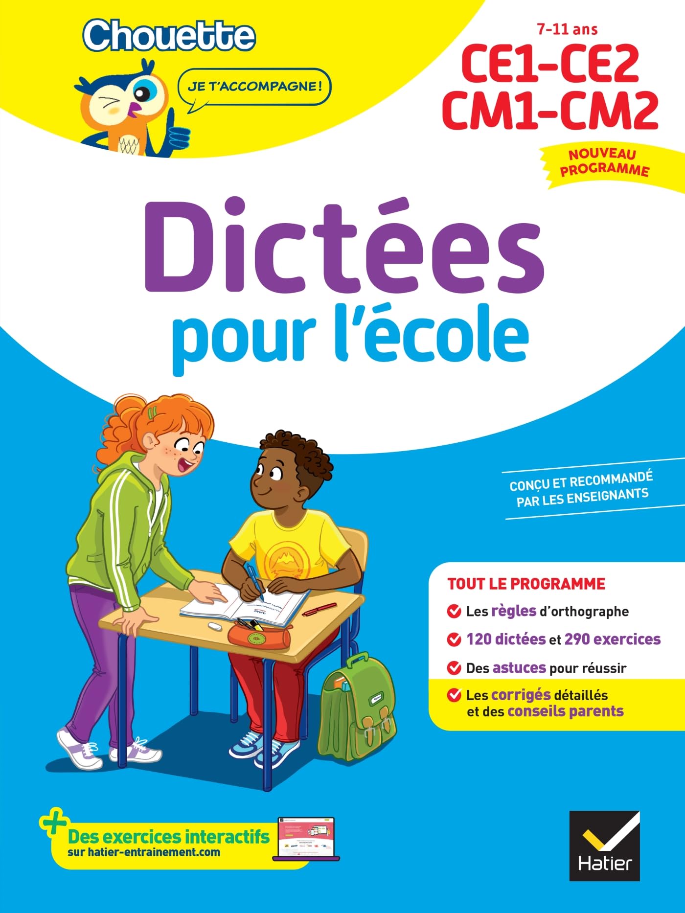 Dictées pour l'école: CE1, CE2, CM1, CM2, 7-11 ans: nouveau programme
