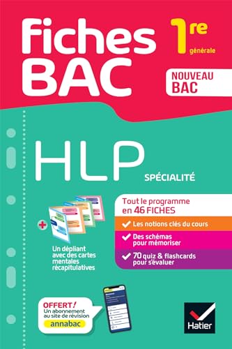 Fiches bac - HLP 1re générale (spécialité) - tout le programme en fiches de révision détachables