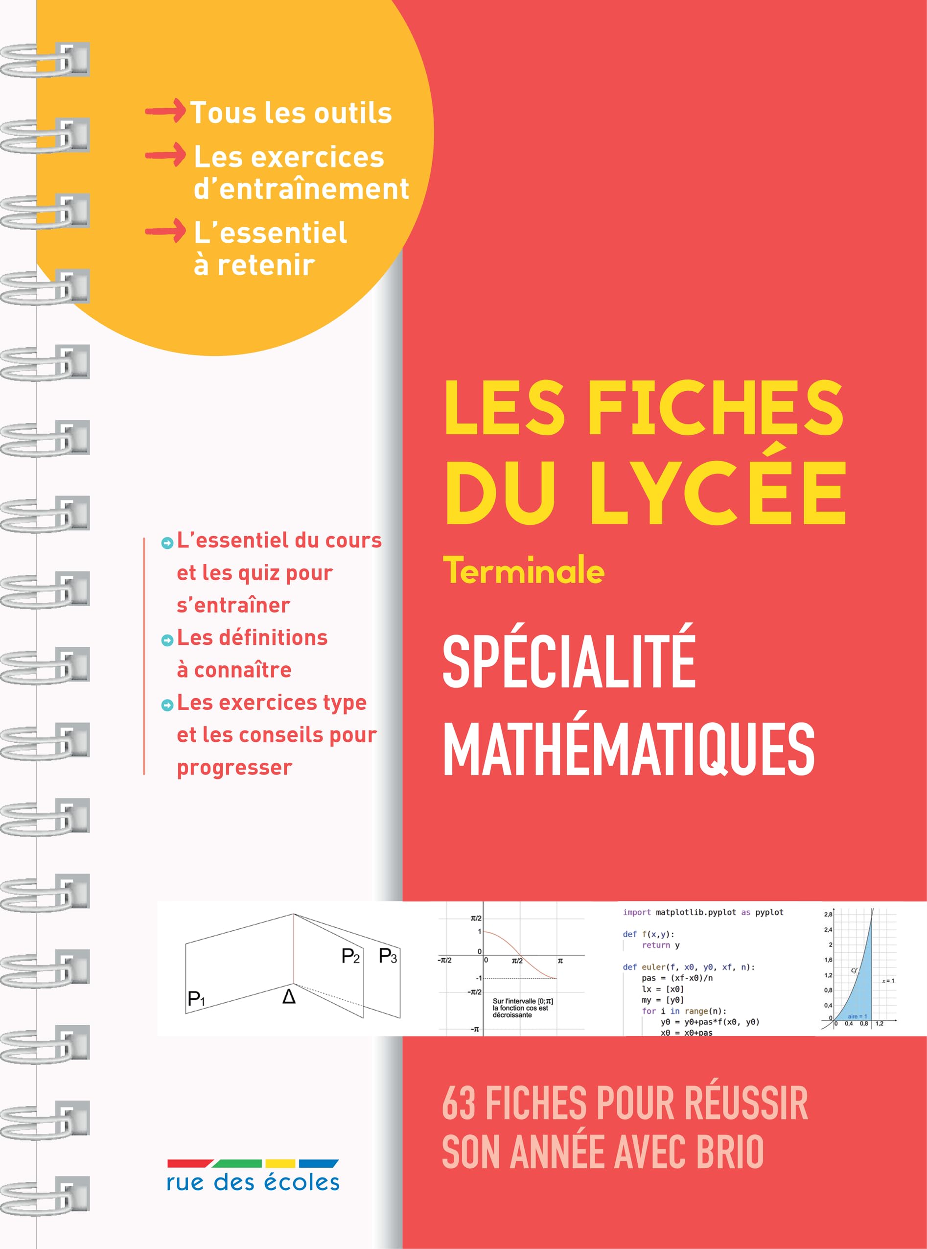 Les fiches du lycée: Spécialité mathématiques: Terminale - 63 fiches pour réussir son année avec brio